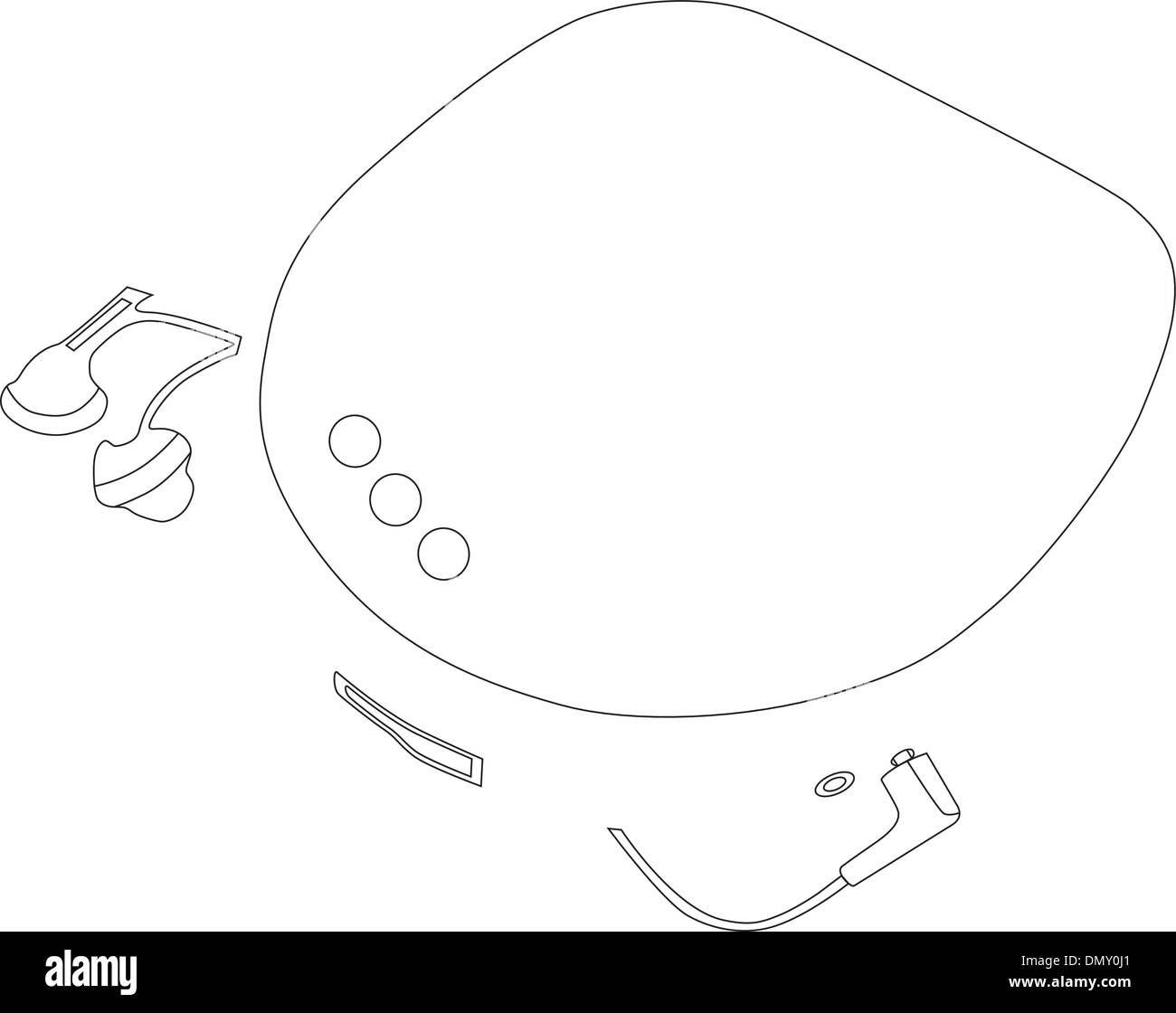 Vektor-Musik-player Stock Vektor