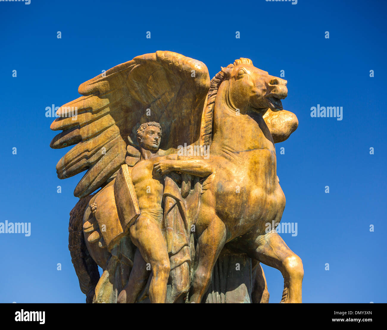 WASHINGTON, DC, USA - Bronze-Skulptur "Aspiration und Literatur" von Bildhauer James Earle Fraser. Stockfoto