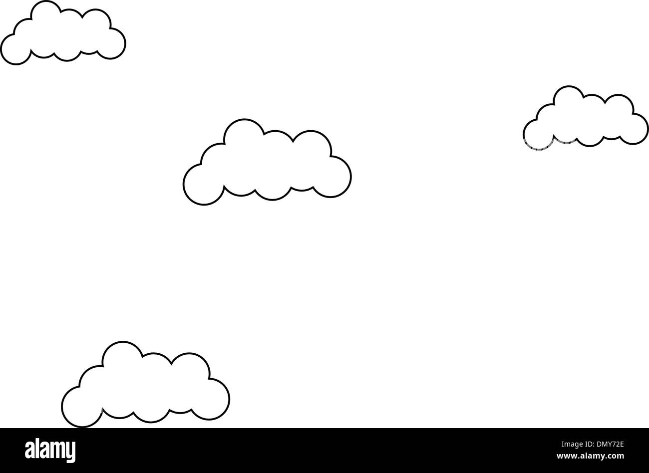 Vektor-Wolken Stock Vektor