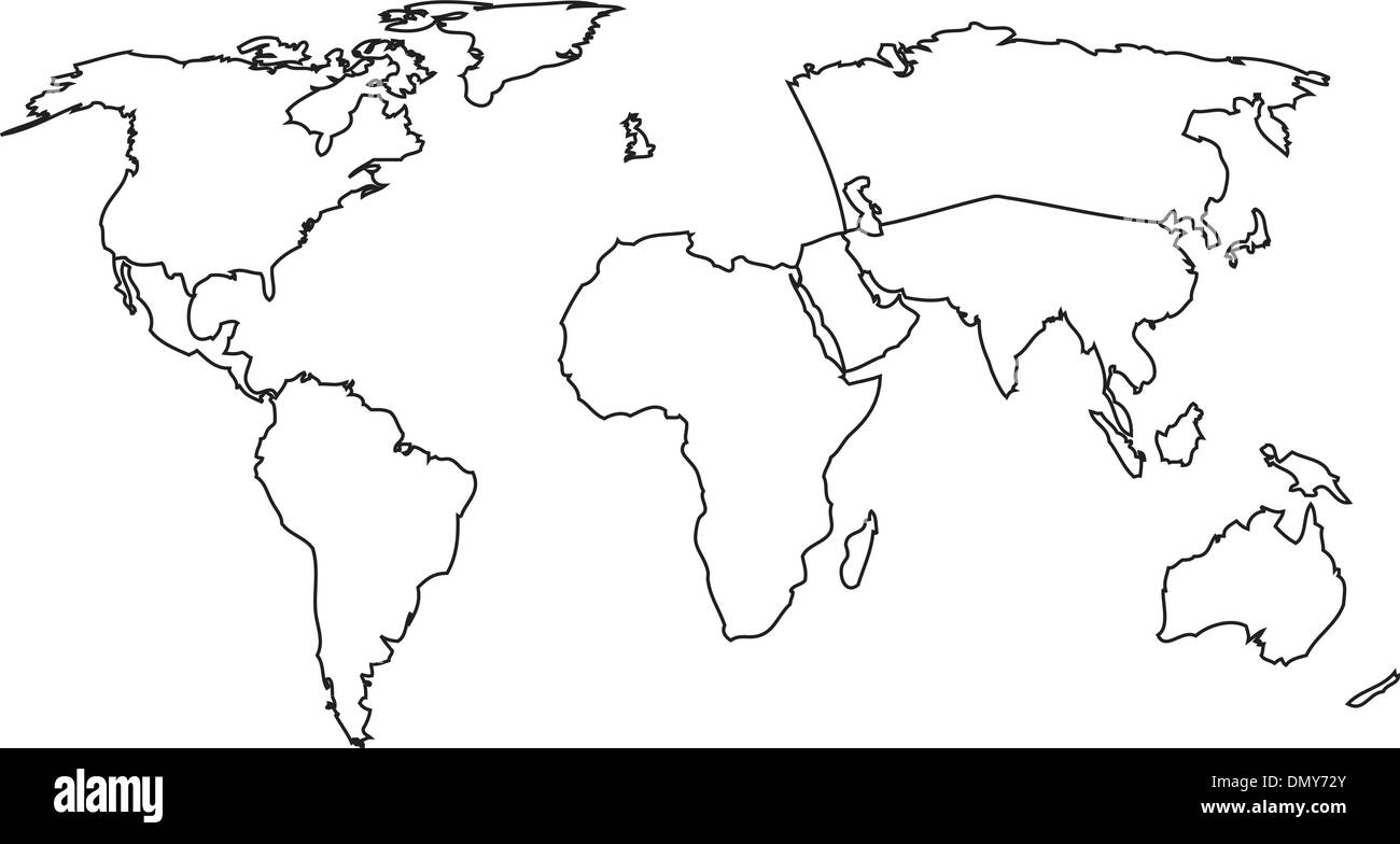 Kontinente Stock Vektor