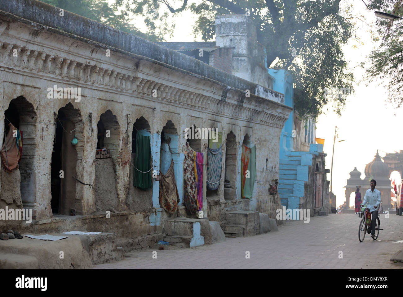 Haus der Witwen in Maheshwar Madhya Pradesh, Indien Stockfoto