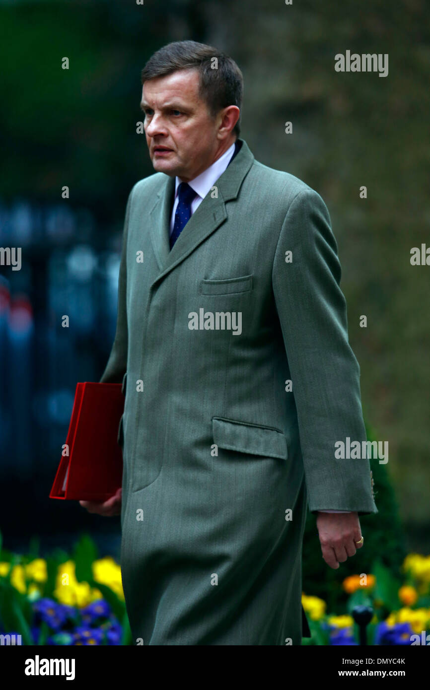 Welsh Secretary David Jones besucht der wöchentlichen Kabinettssitzung im No: 10 Downing Street in London, Großbritannien, am 16. April 2013. Stockfoto