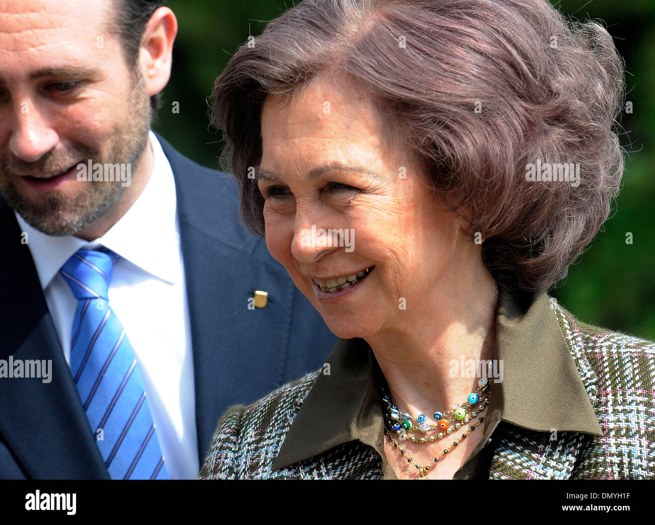 Die Königin Sofia in einer öffentlichen Veranstaltung in Mallorca Stockfoto