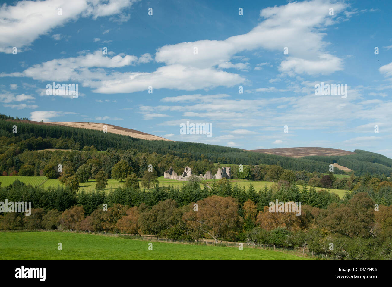 Ruinen von Kildrummy Castle in der Obhut von Historic Scotland royal deeside Stockfoto