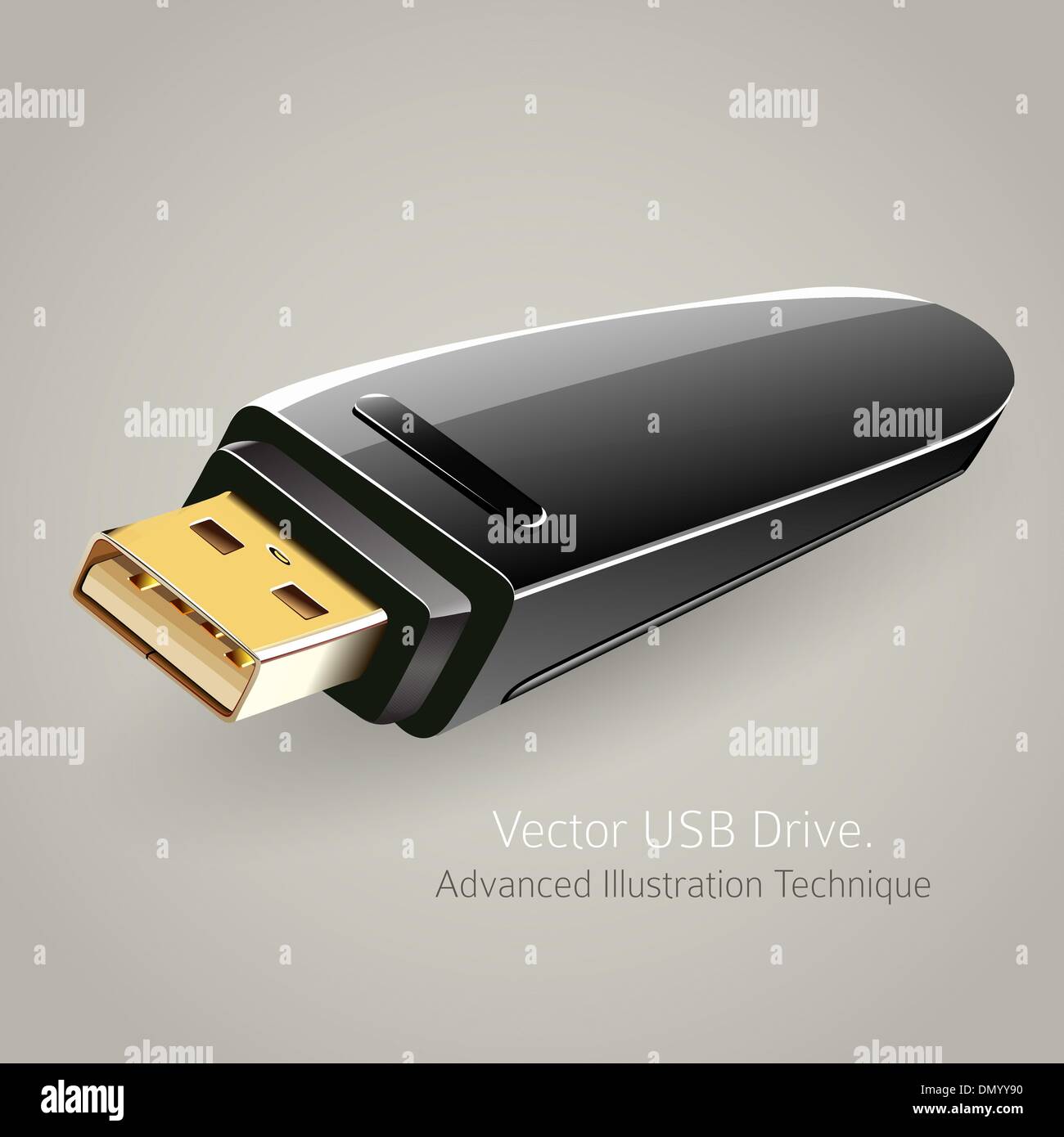 USB-Flash-Laufwerk-Speicher Speicher Vektor-illustration Stock Vektor