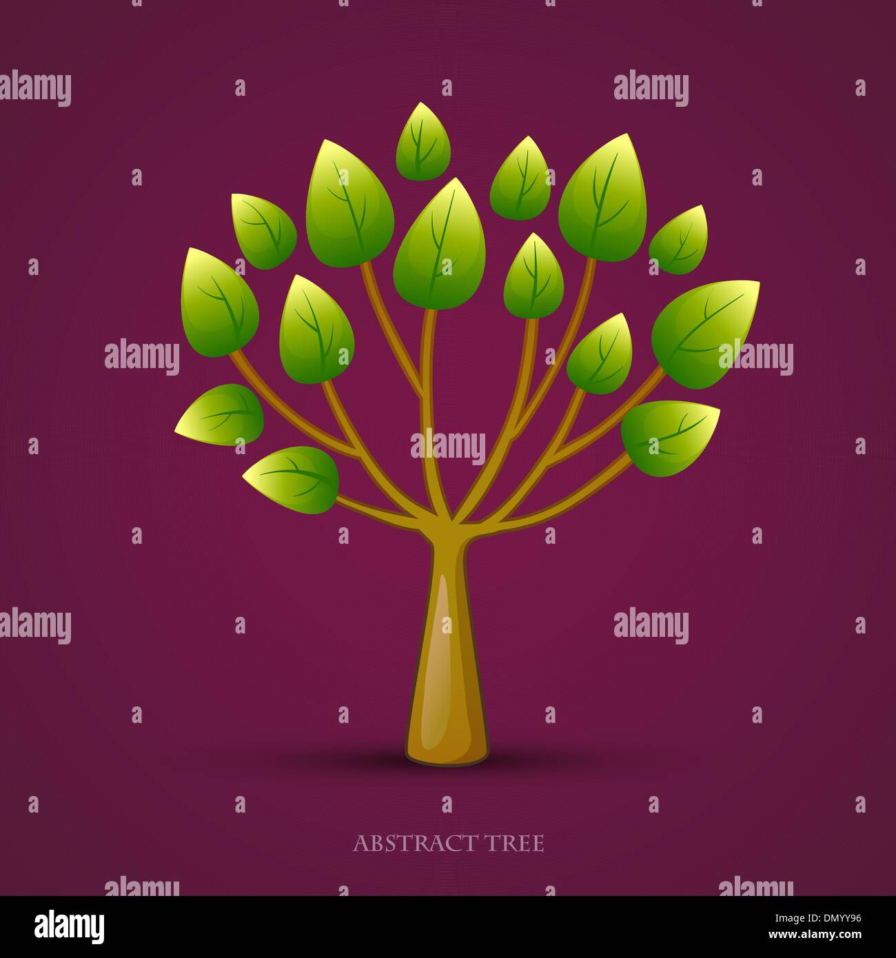 Webdesign-Symbol Grafik Baum. Vektor-Natur-Symbol Stock Vektor