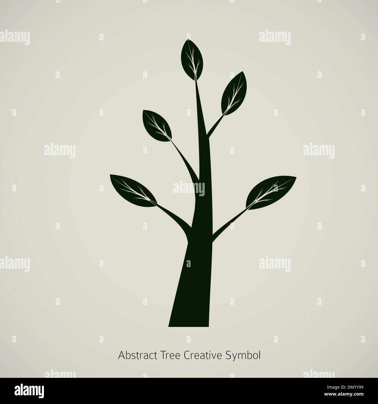 Baum-Symbol Design, kreative Natur-Symbol Stock Vektor