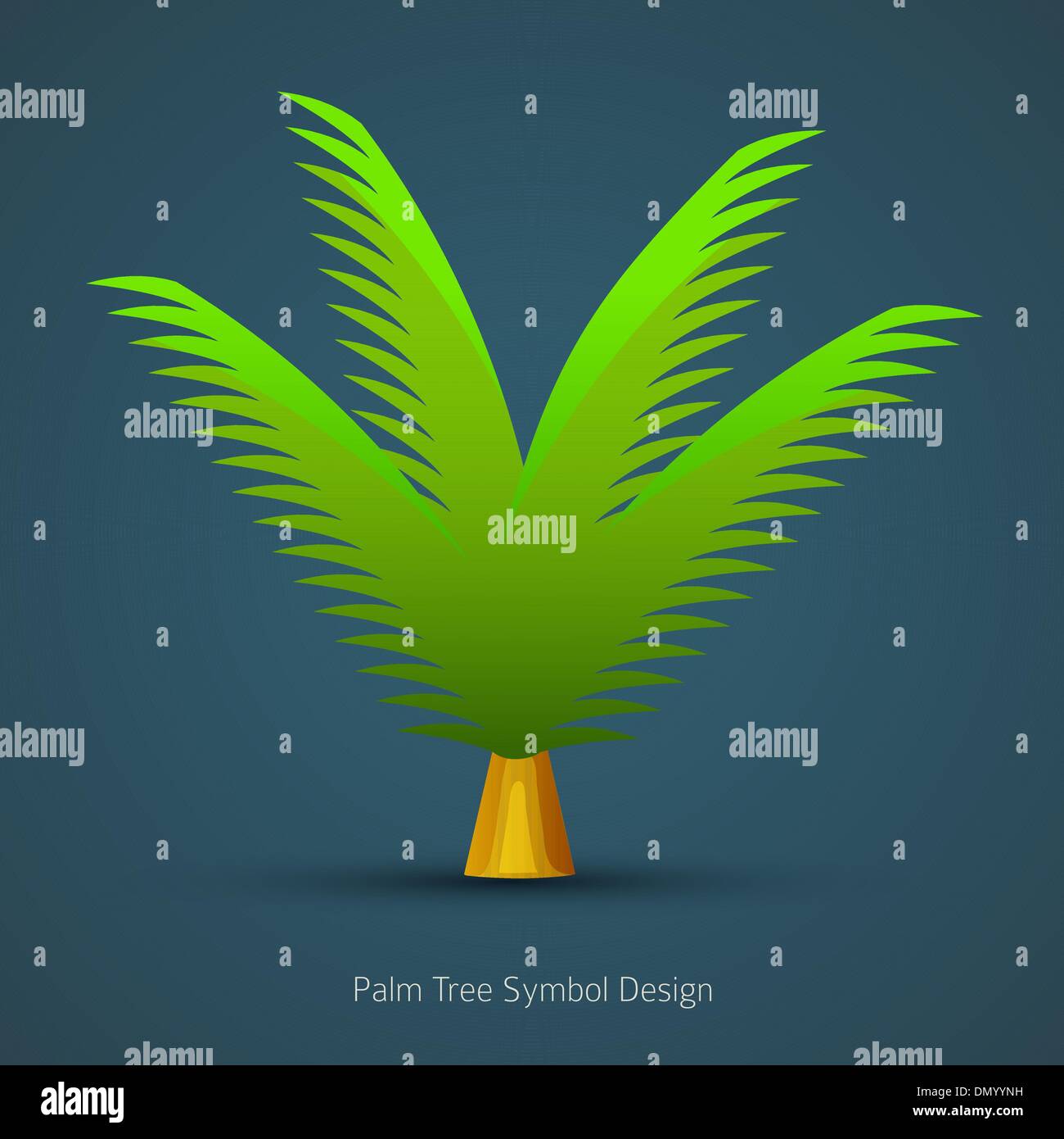 Icon-Baum-Design. Palm-Baum-Symbol Stock Vektor