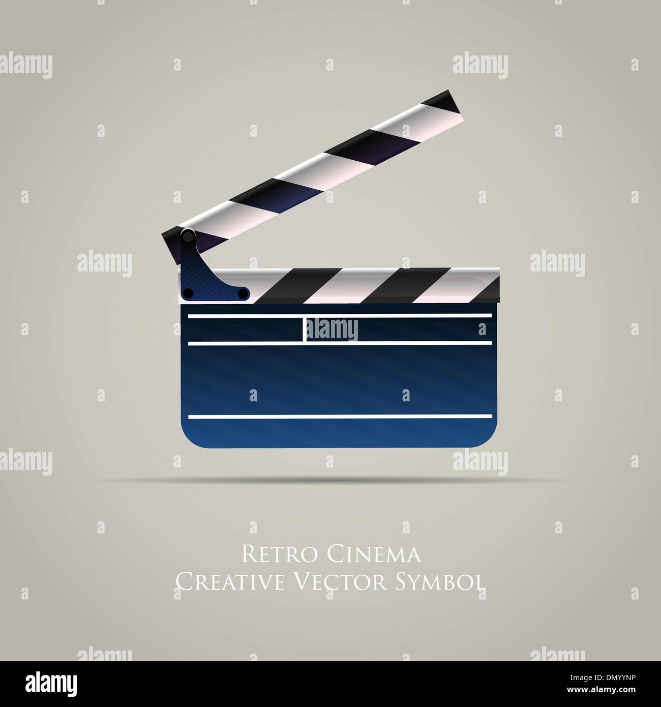 Kino Film Clap Board Vektor Icon Stock Vektor