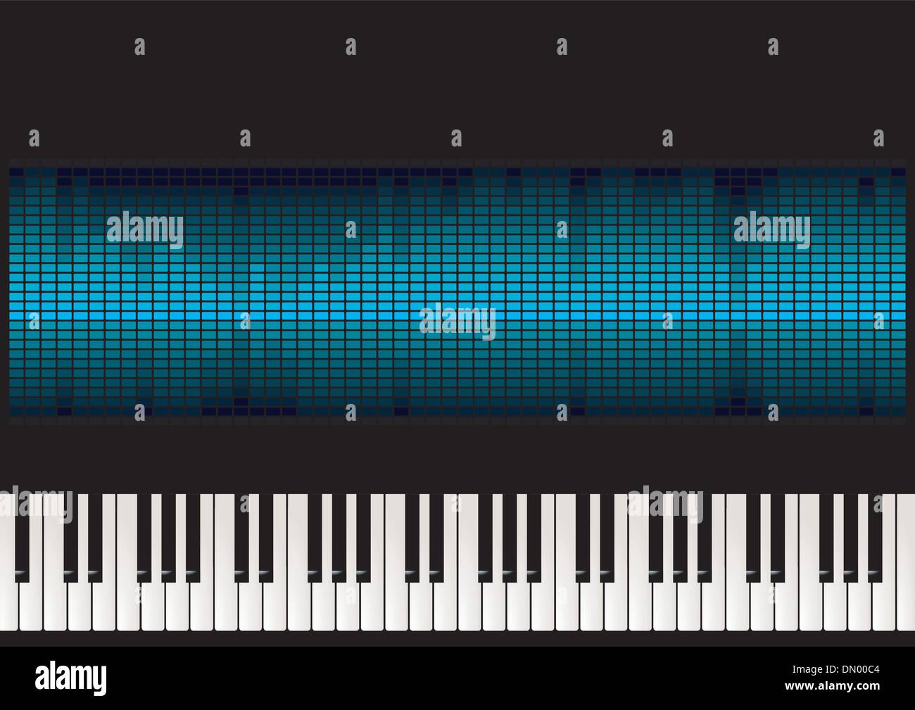 Klavier mit equalizer Stock Vektor