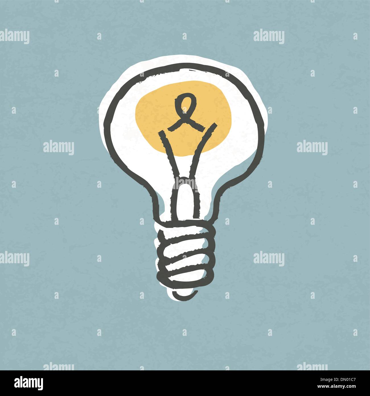 Glühbirne Idee Lampe Gliederung Symbol Vektor Stock Vektor Art und