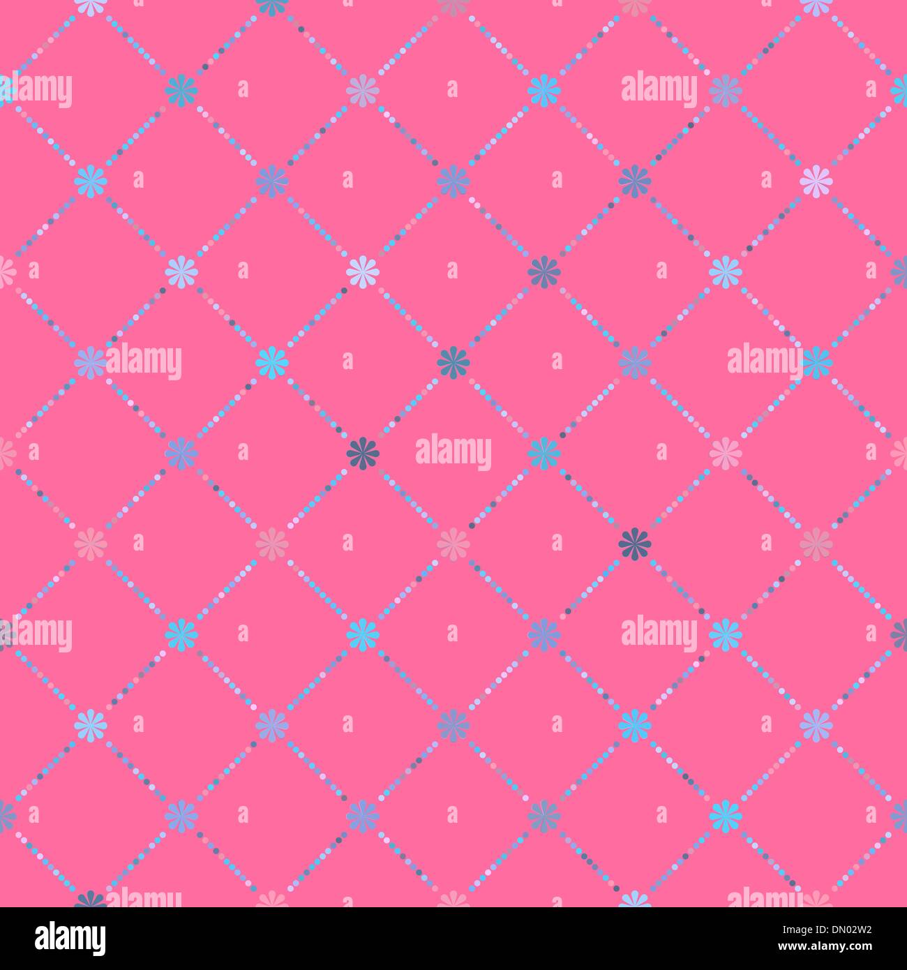 Retro-nahtlose Blumenmuster. EPS 8 Stock Vektor