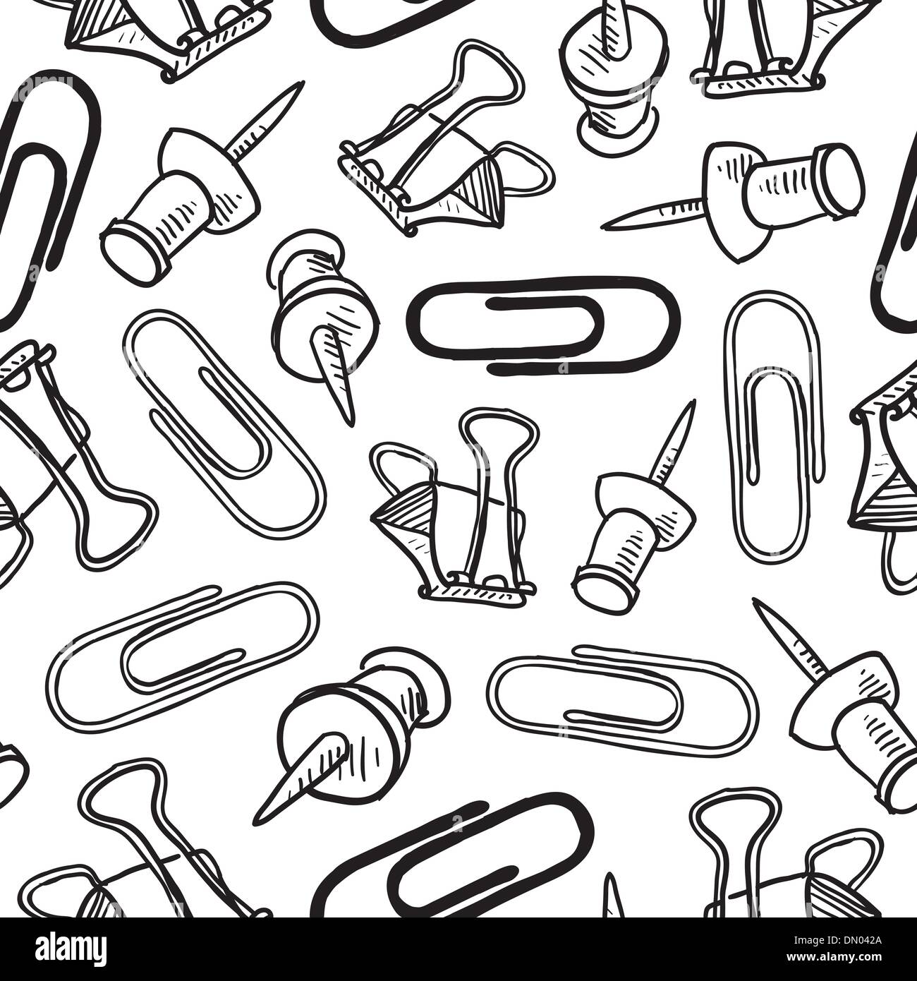 Nahtlose Office-Angebot-Vektor-Hintergrund Stock Vektor