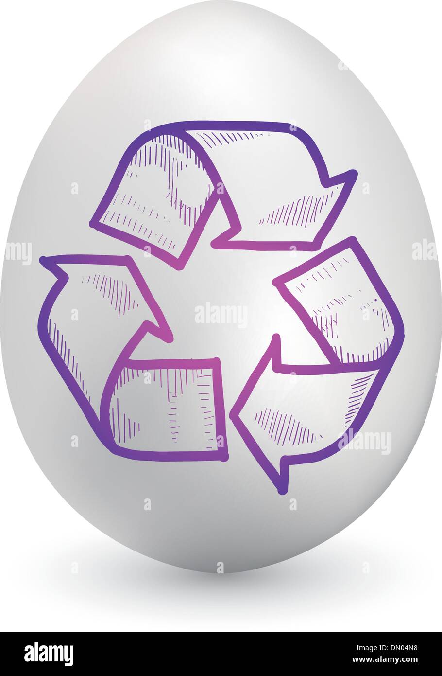 Recycling-Osterei-Vektor Stock Vektor