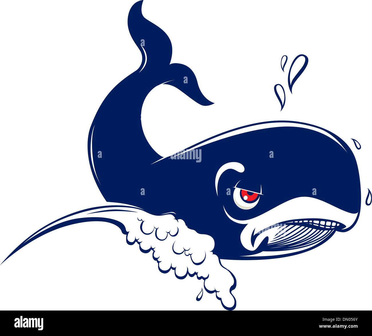 Cartoon-Wal Stock Vektor