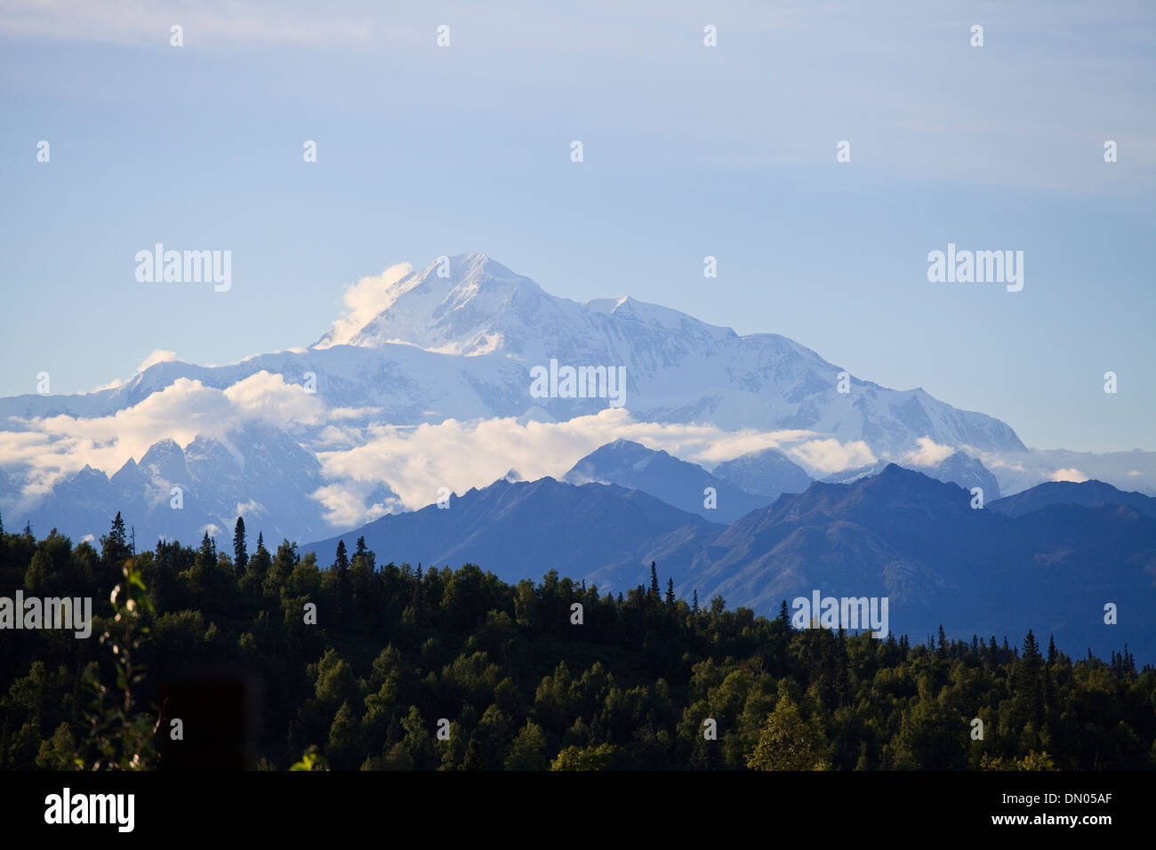 Mount McKinley im Denali-Nationalpark, Alaska Stockfoto