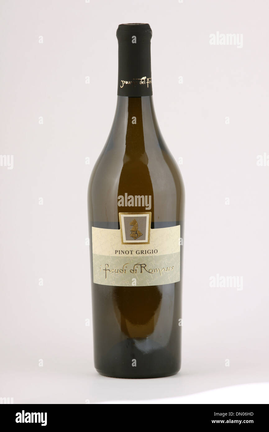Eine Flasche italienischen Wein, ich Feudi di Römer, Pinot Grigio, Italien Stockfoto