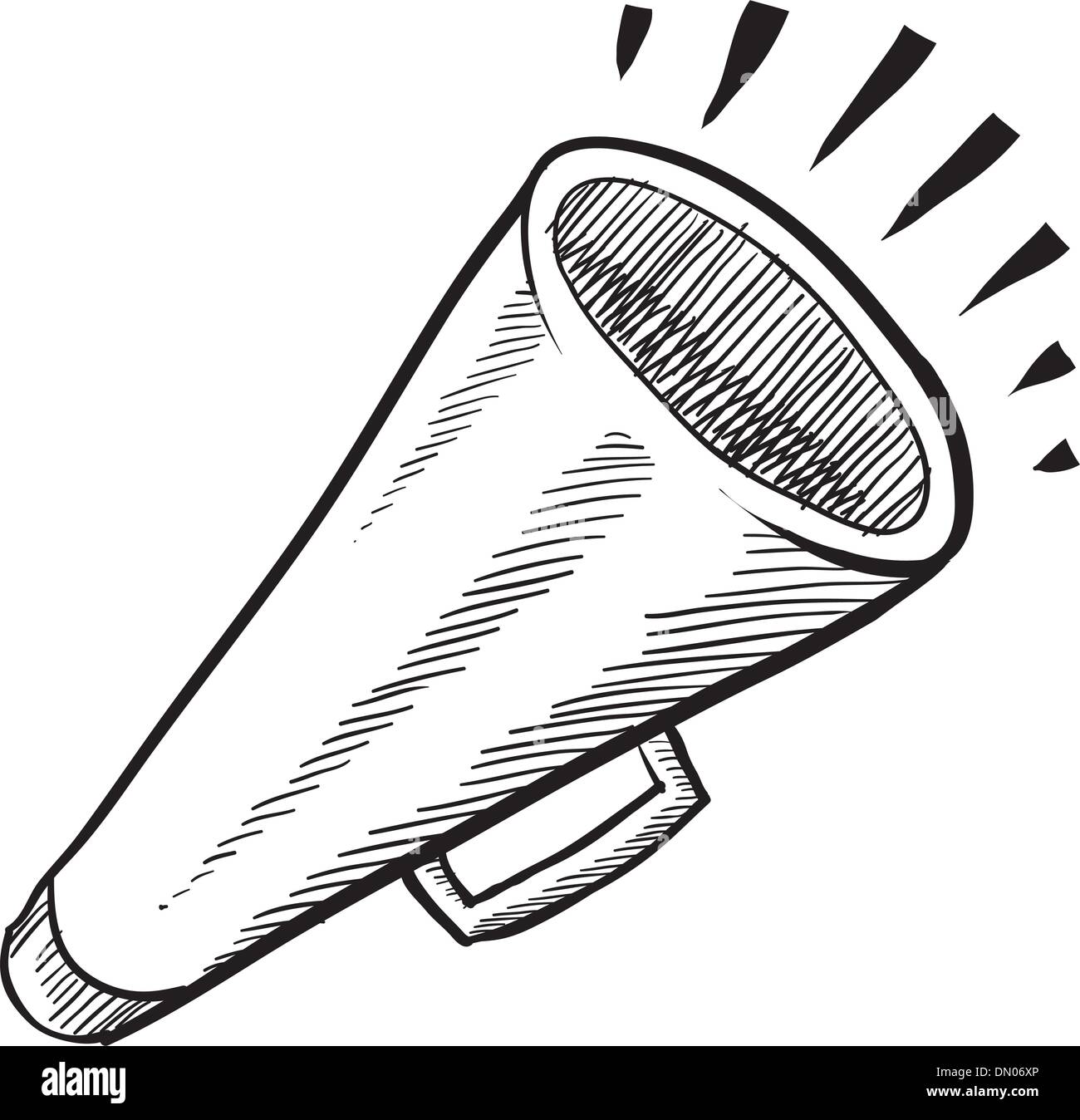 Megafon Megaphon Skizze Stock Vektor