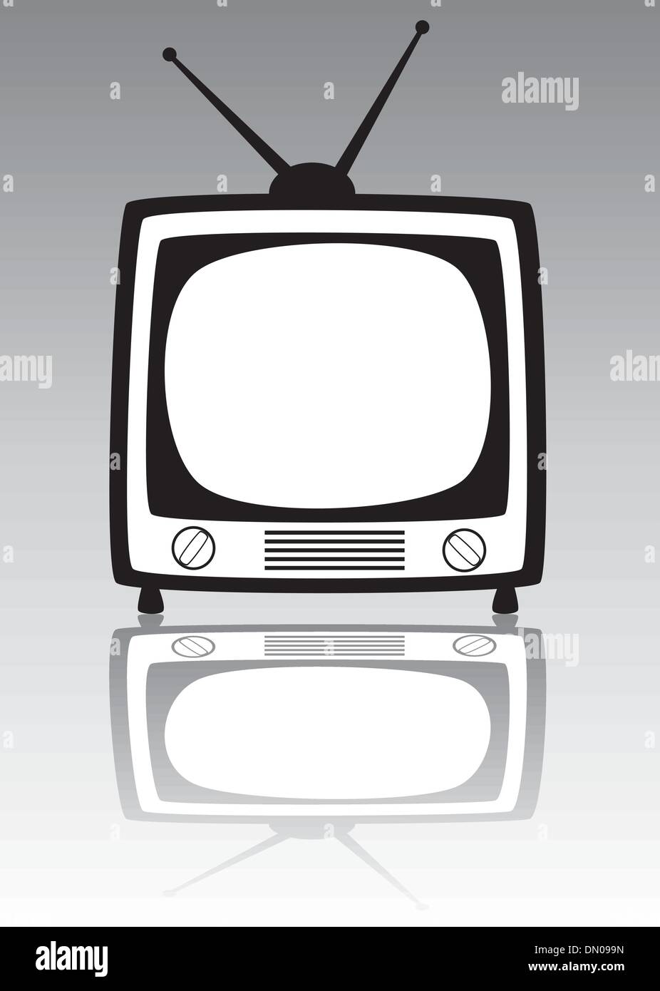 Vektor-Retro-Fernseher Stock Vektor