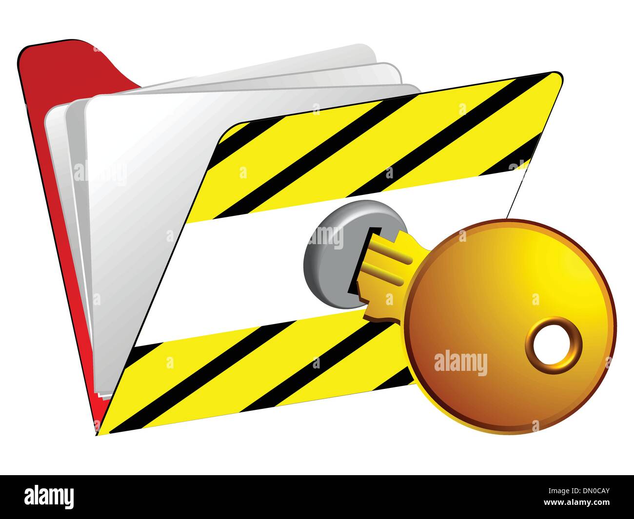 Gesperrte Ordner Stock Vektor