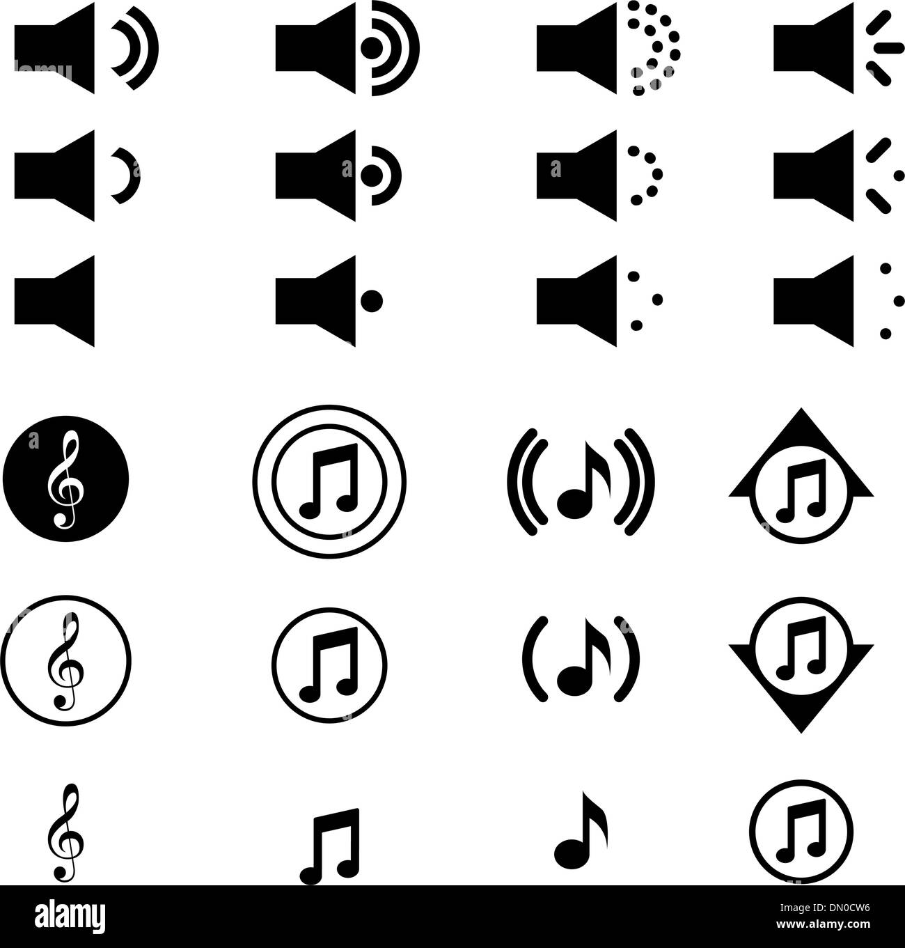 Media Player Icon-sets Stock Vektor Media Player Icon-sets Stock Vektor