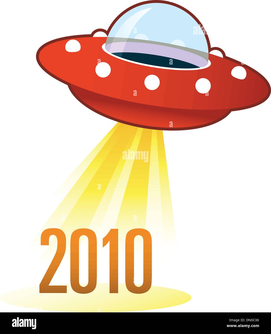 2010-UFO-Taste Stock Vektor