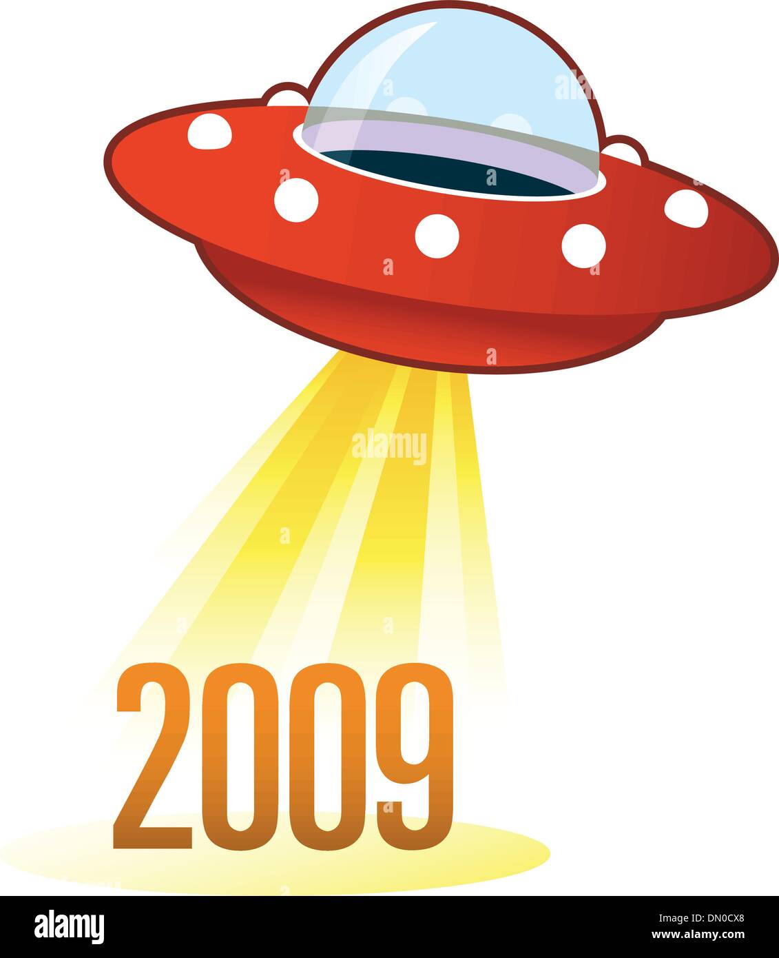 2009-UFO-Taste Stock Vektor