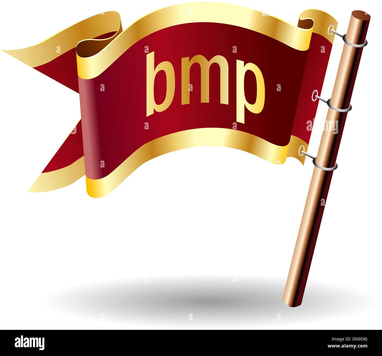 BMP-Datei Typ königliche Flagge Stock Vektor
