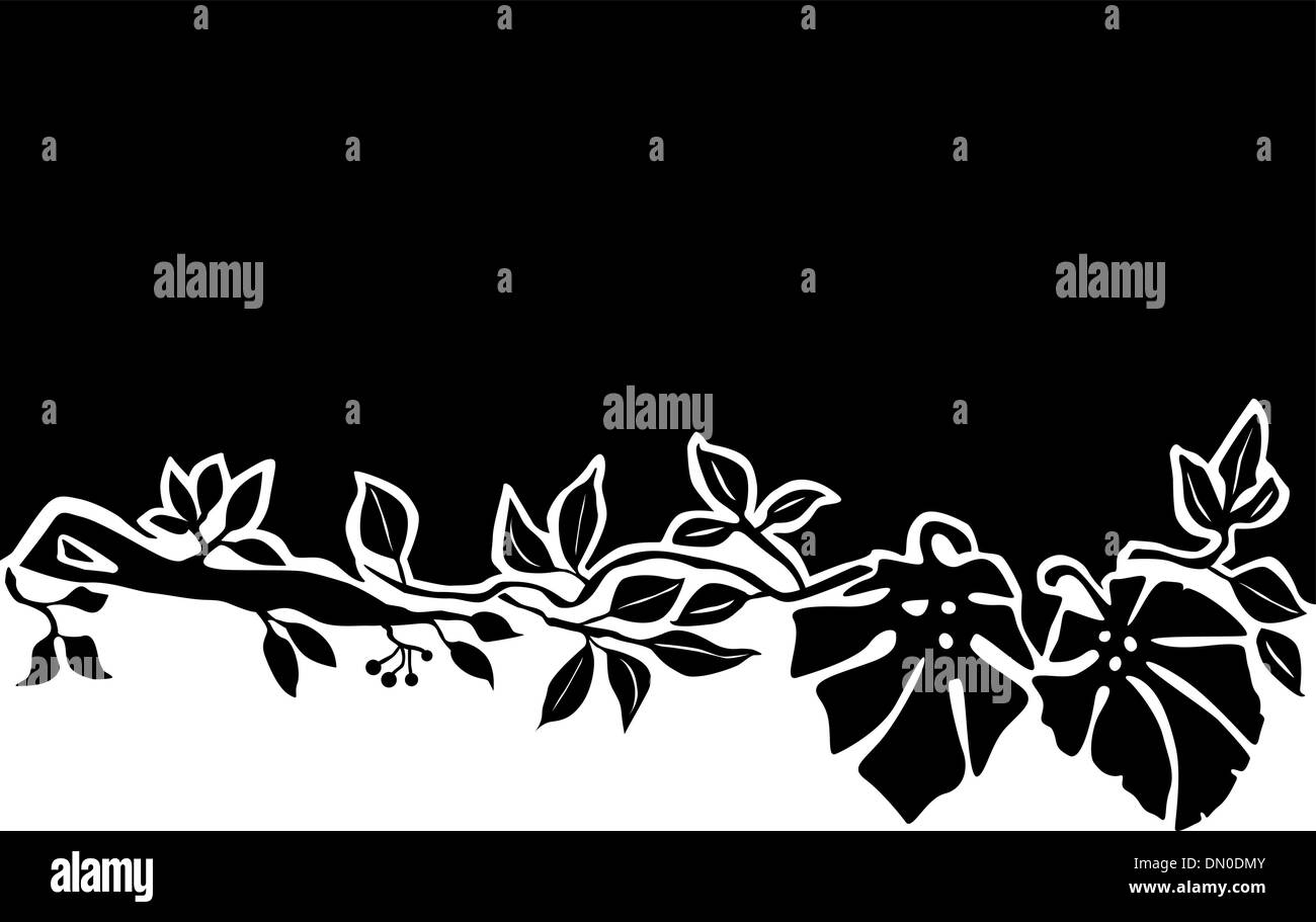 Floraler Hintergrund oder dekorative Gestaltung Stock Vektor