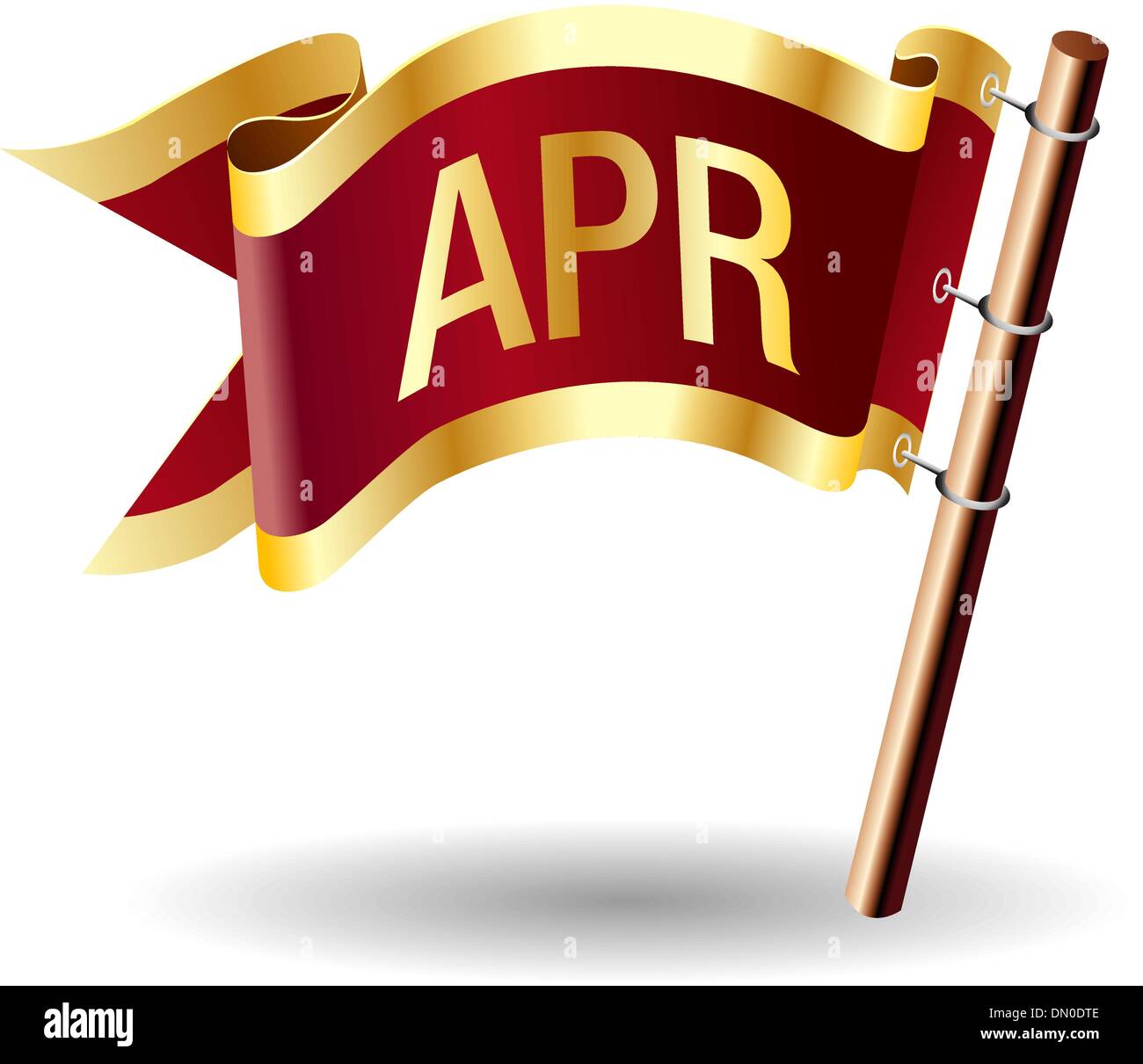 April königliche Flagge button Stock Vektor