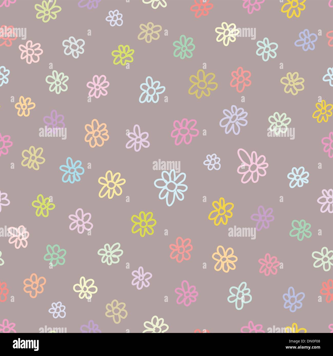 Nahtlose Textur mit Blumen. Stock Vektor