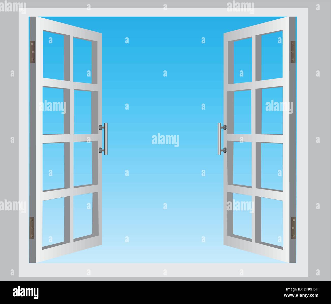 Fenster öffnen Stock-Vektorgrafik - Alamy