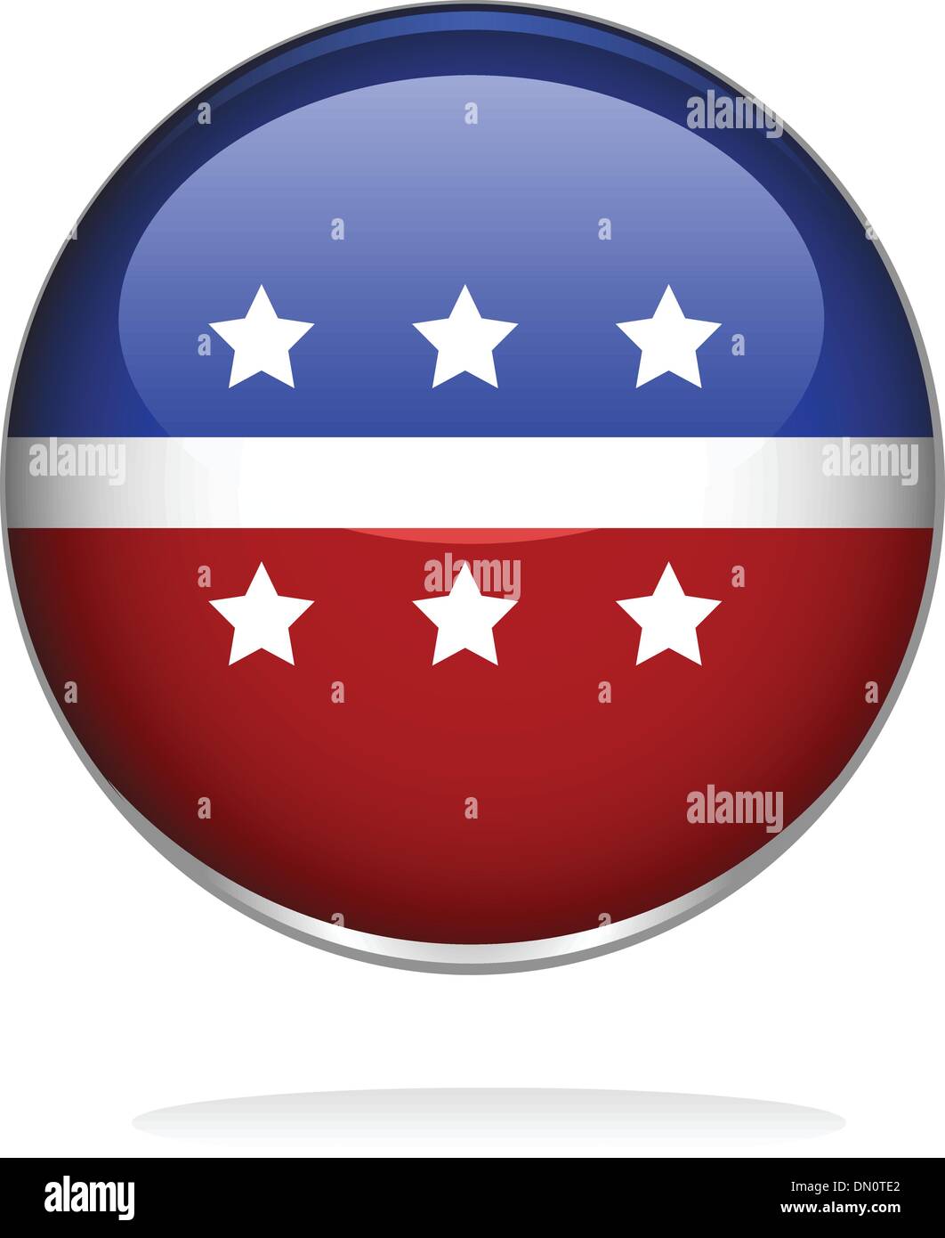 Vektor-Bild eines glänzenden Abzeichen Stock Vektor