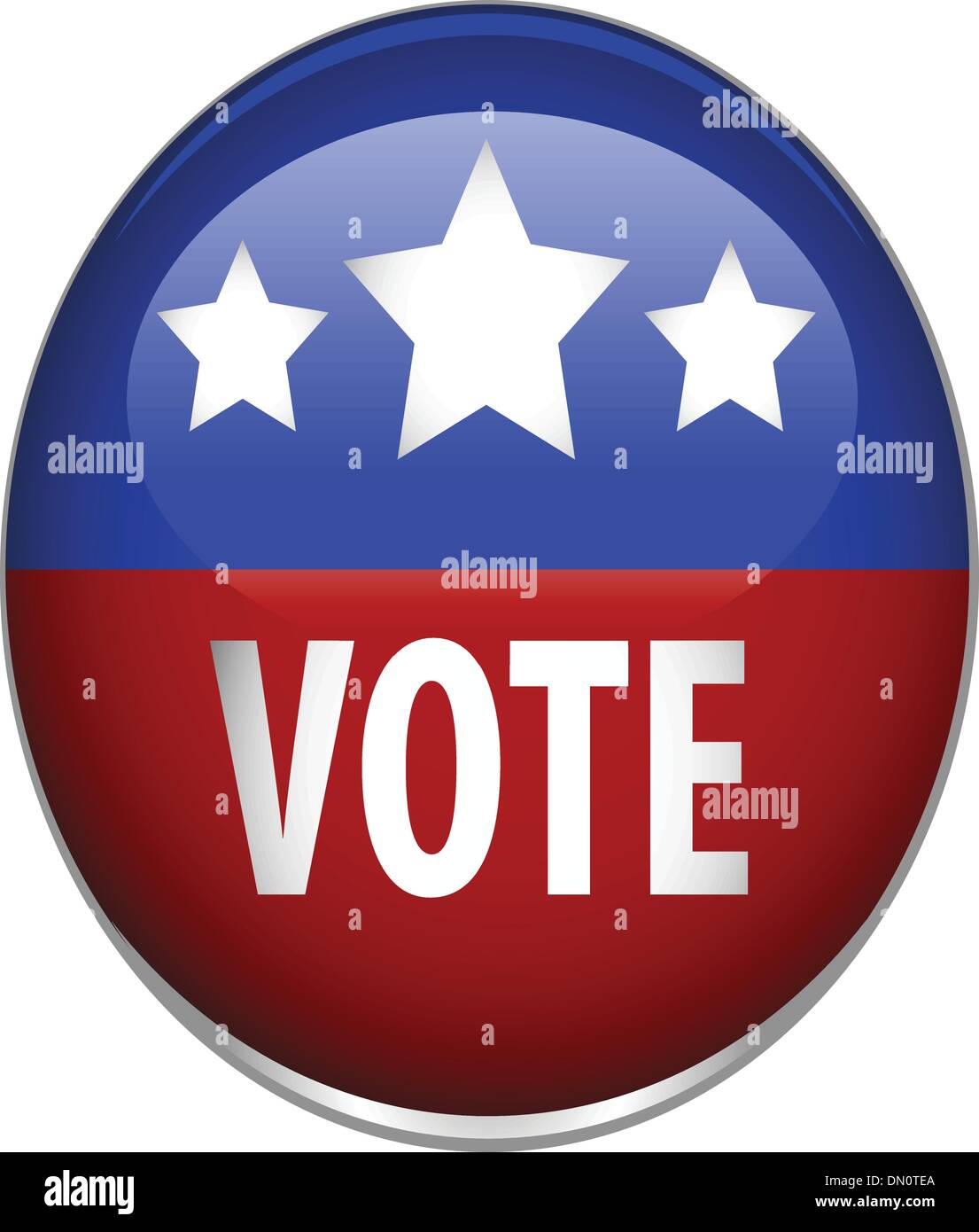 Vektor-Bild eine Schaltfläche "Abstimmung" Stock Vektor
