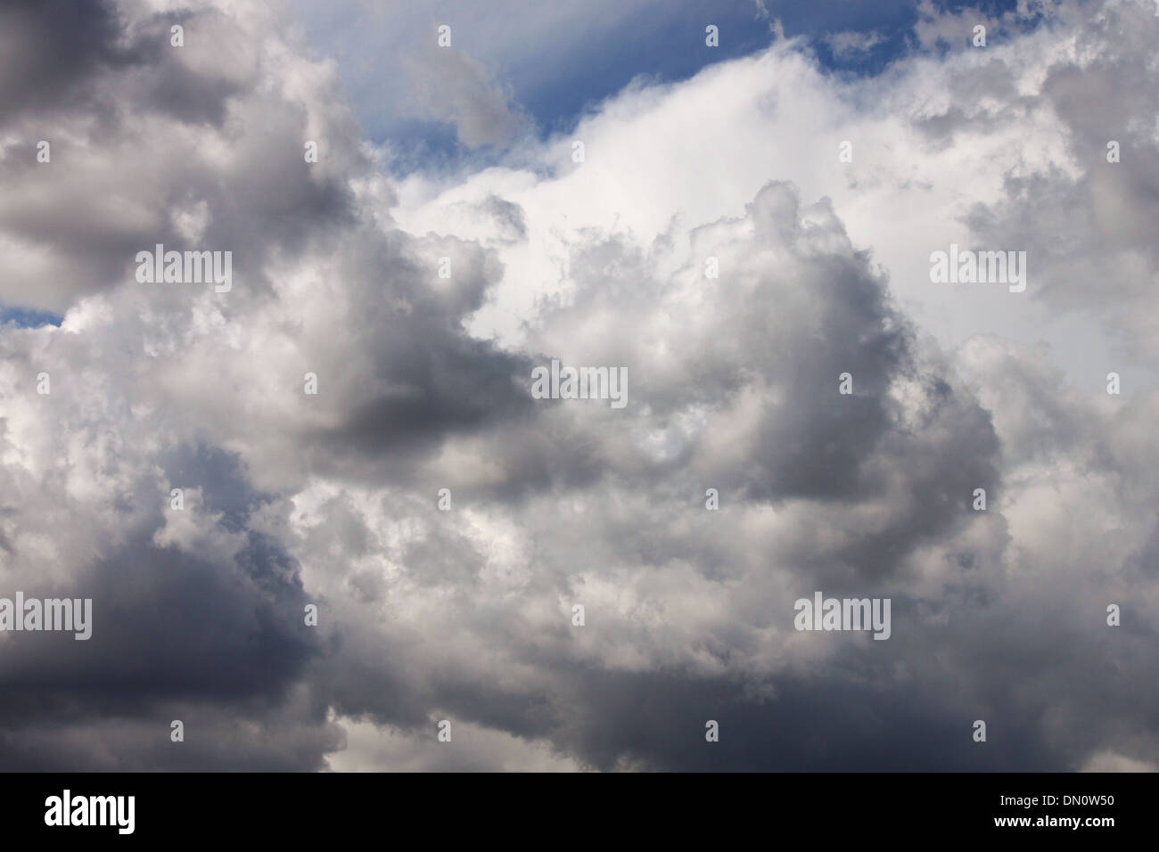 Regenwolken am Himmel Stockfoto