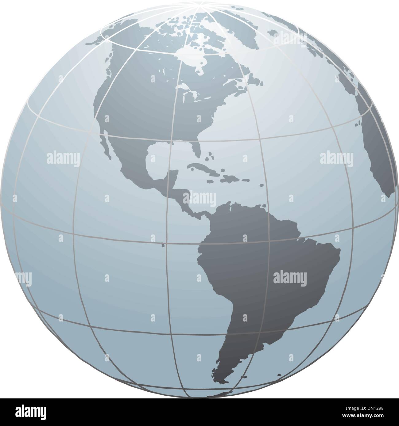 Globus Nord-Südamerika Stock Vektor