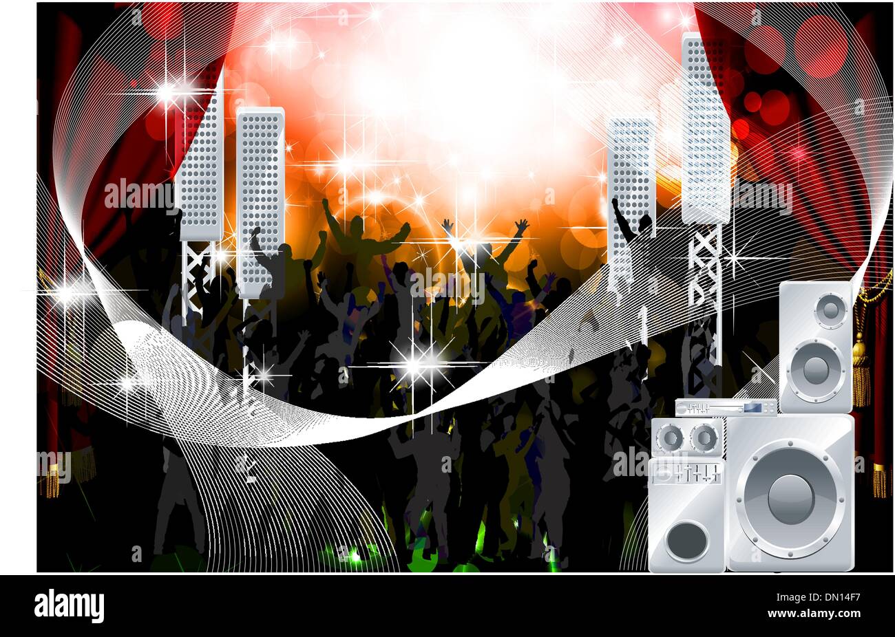 Vektor-Party-people Stock Vektor