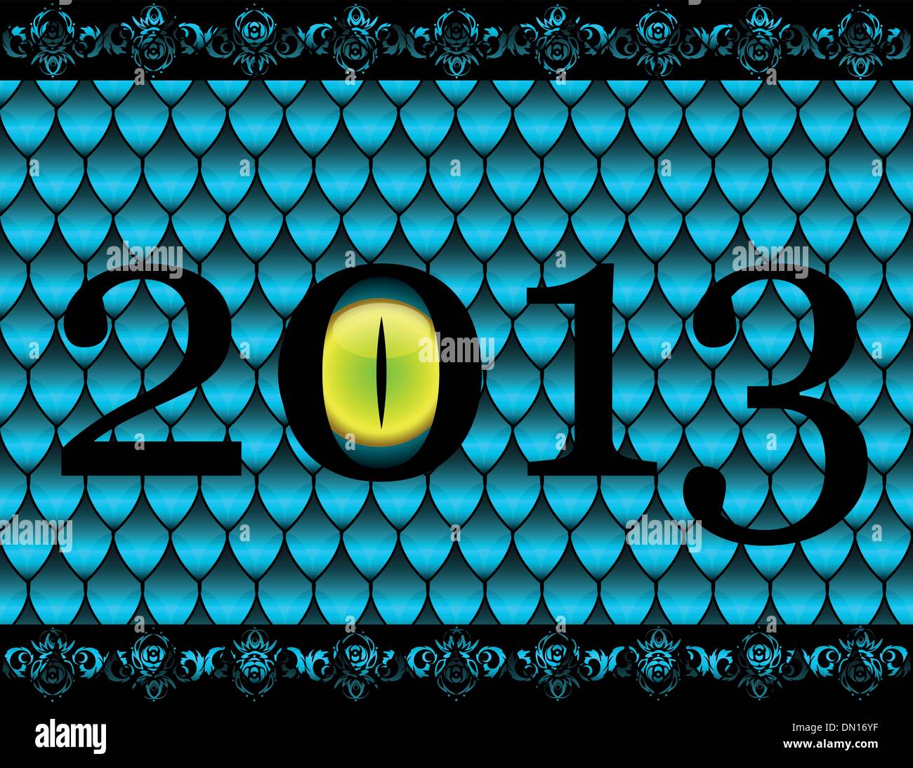 Neues Jahr Karte Stock Vektor