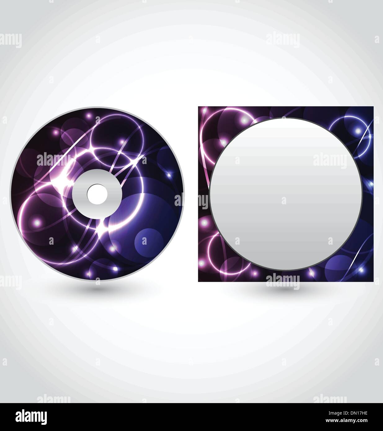 CD-Laufwerk Verpackung Design-Vorlage Stock Vektor
