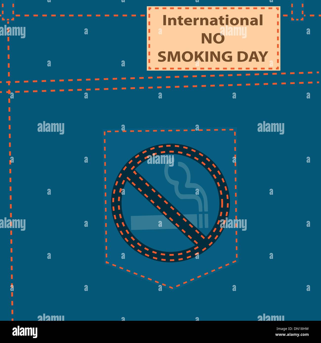 International nicht rauchen-Tag Stock Vektor