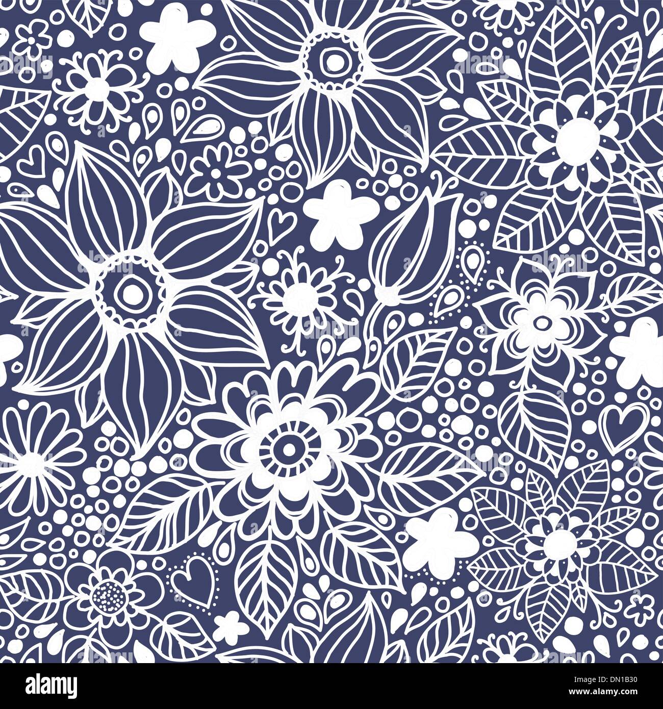 Nahtlose Textur mit Blumen. Stock Vektor