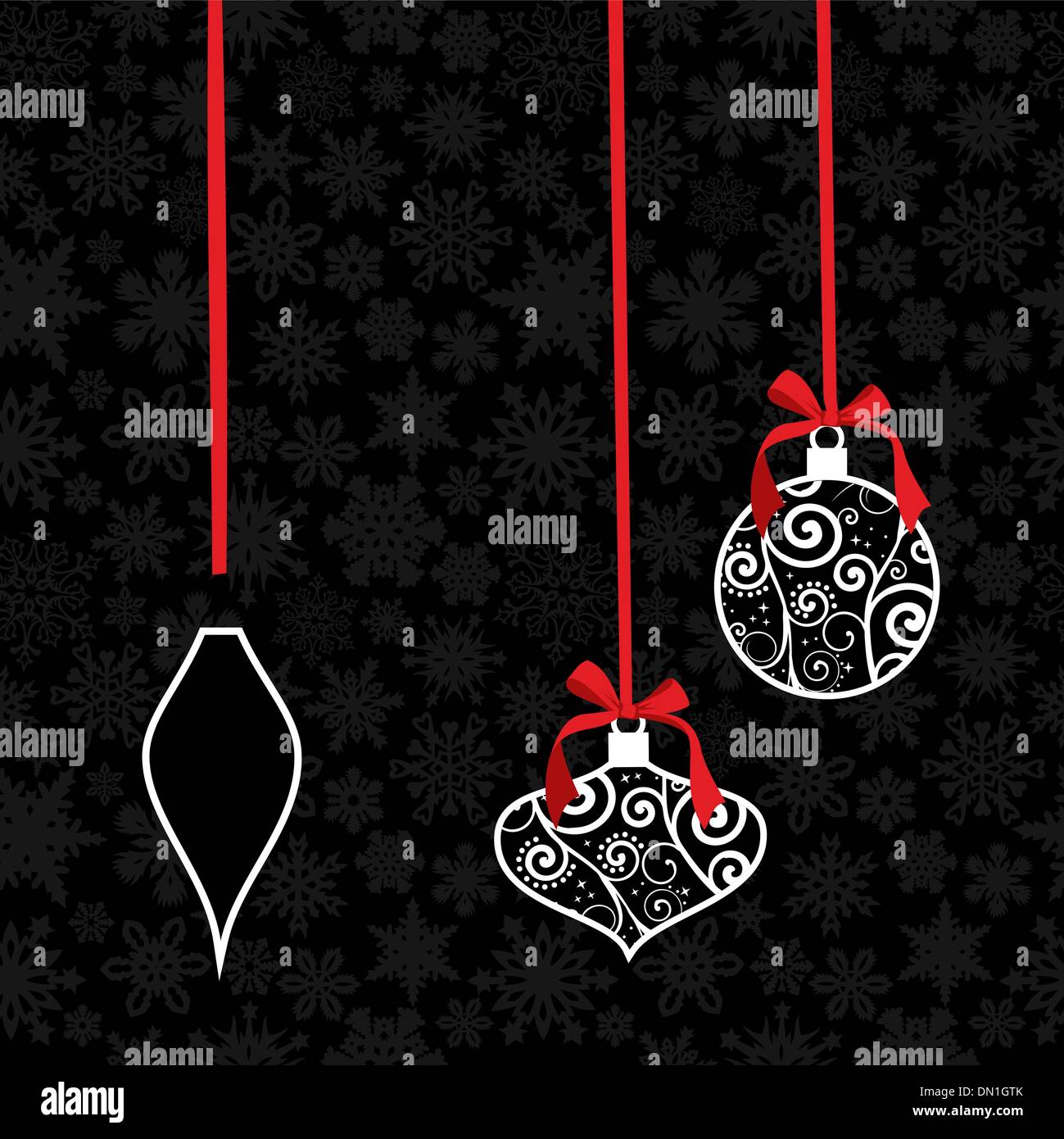 Weihnachten Christbaumkugel Grußkarte Hintergrund Stock Vektor