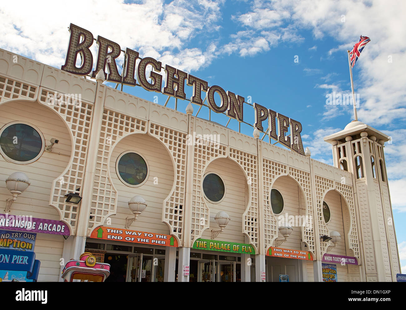 Brighton Pier, Meer Attraktion Sussex, England UK. Stockfoto
