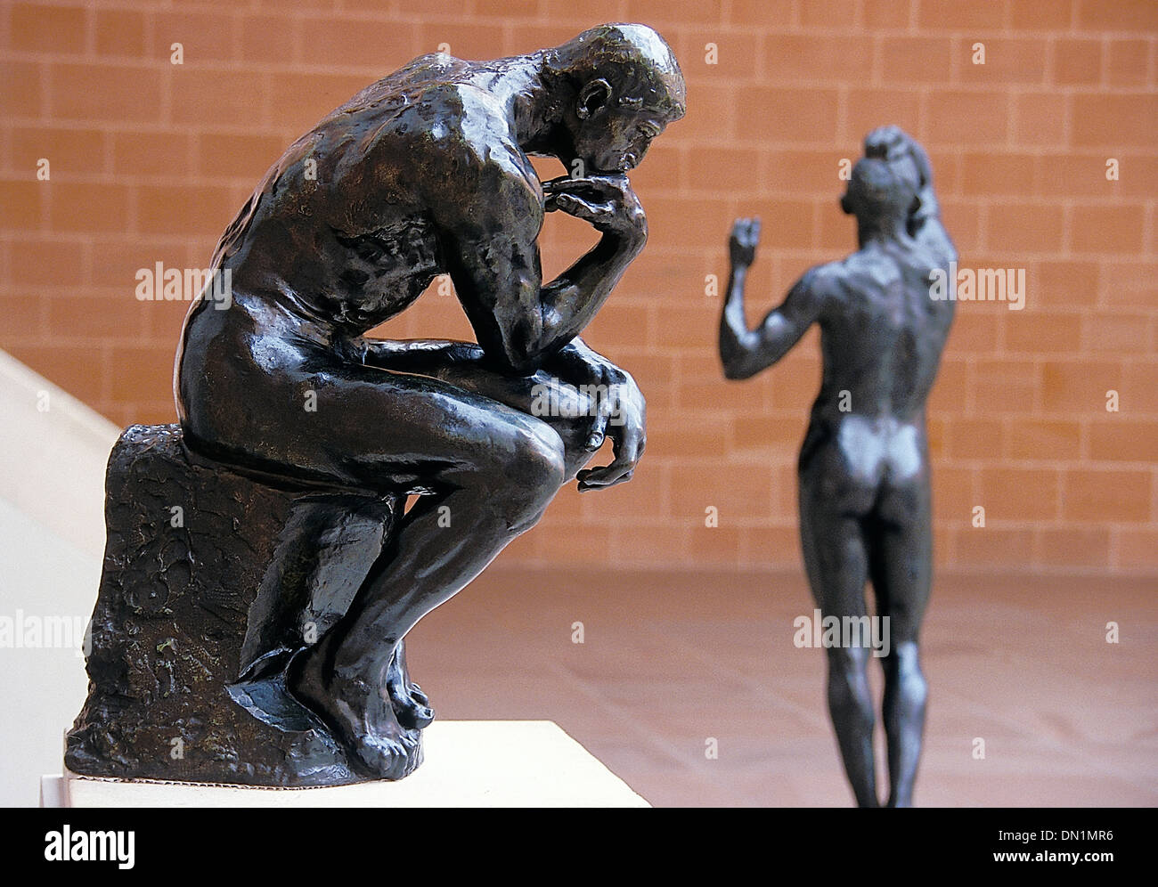 Der Denker von Rodin an die Burrell Collection Glasgow Stockfoto