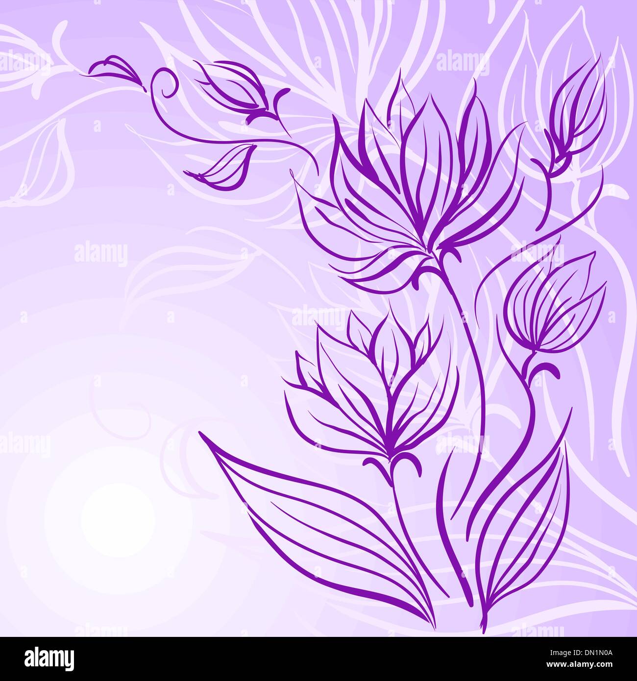 Dekorative Blumen Hintergrund Stock Vektor