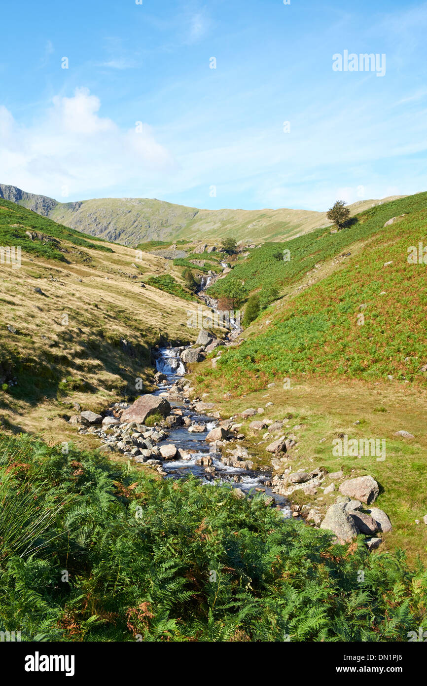 Greenburn Beck in der Nähe von Little Langdale im Lake District. Stockfoto