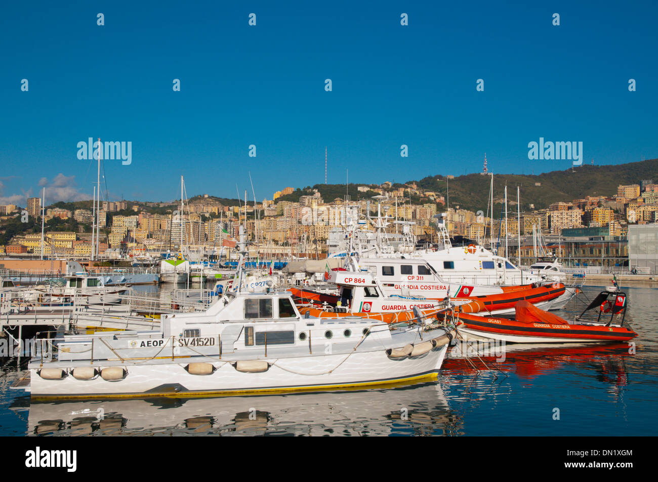 Porto Antico der alten Hafen Genua Ligurien Italien Europa Stockfoto