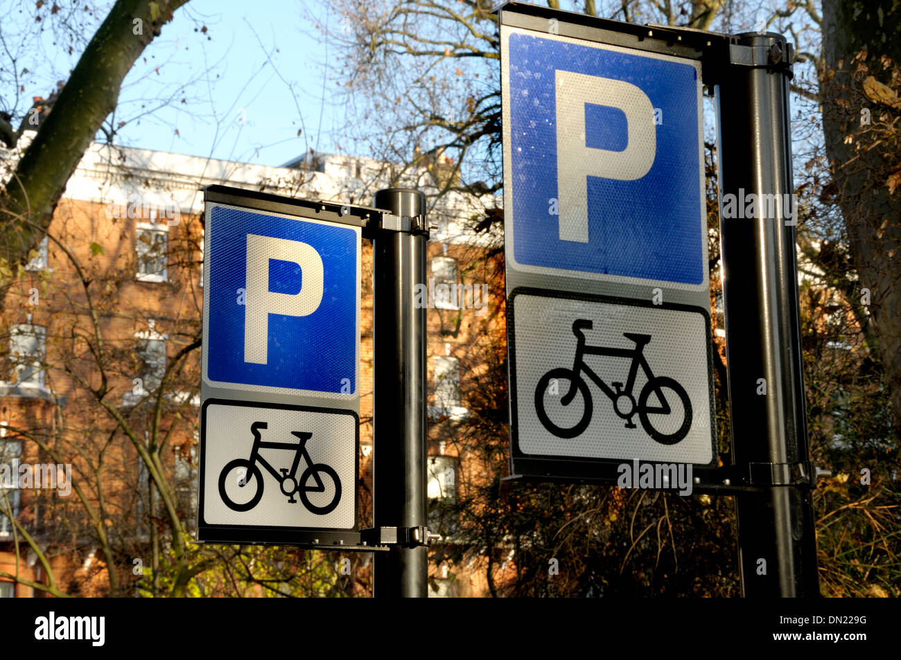 London, England, Vereinigtes Königreich. Fahrradstellplätze, Kings Road Stockfoto