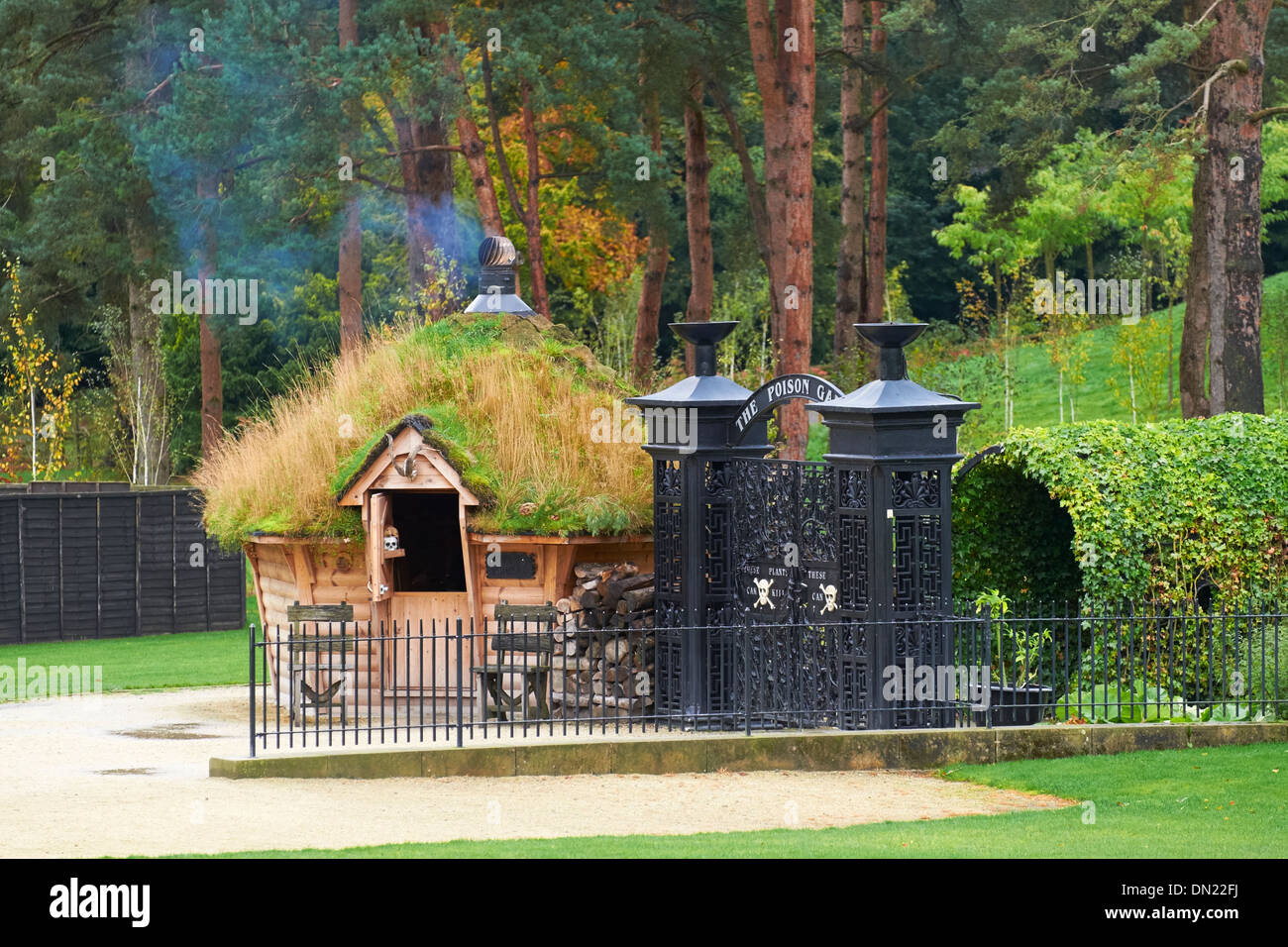 Vergiften Sie, Garten an Garten Alnwick, Northumberland, England, UK. Stockfoto