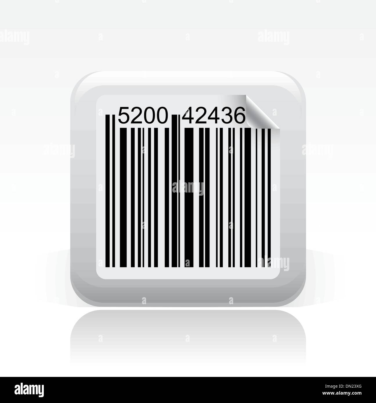 Vektor-Illustration der einzelnen Symbol barcode Stock Vektor